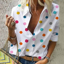 Load image into Gallery viewer, OEAK Pineapple Blouse Women&#39;s Shirt Ananas White Long Sleeve Blouses Woman 2019 Womens Tops and Blouse Top Female Autumn New